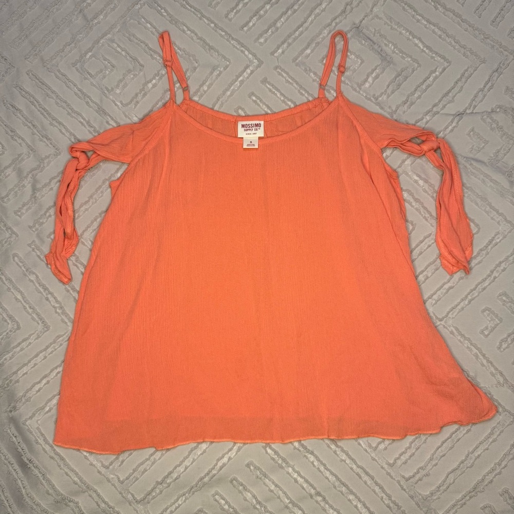 Mossimo Peach Cold Shoulder Tank | S